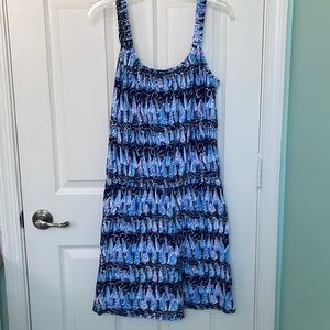 NWT Lilly Romper in Low Tide Navy Sails and Stripes